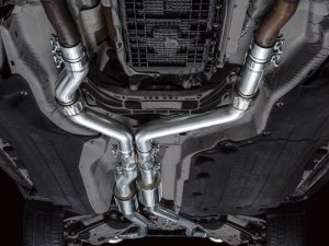 Ford Explorer ST Performance Exhaust - AWE Tuning - Touring Edition, Cat-Back, Quad Tips, 180 Technology - Chrome Silver - `20-`27 Ford Explorer ST Performance Exhaust - AWE Tuning - Touring Edition, Cat-Back, Quad Tips, 180 Technology - Chrome Silver - `20-`27
